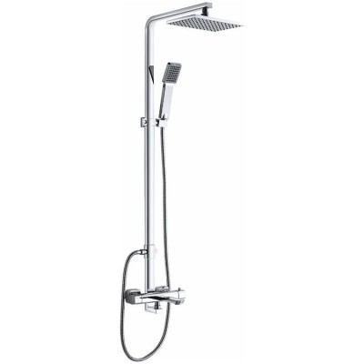 Chrome plating brass new rain thermostatic shower column