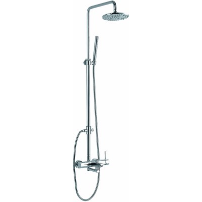 Luxury Round Bath Shower Mixer Faucet with rain shower set